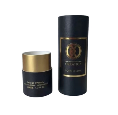 Round Paper Packaging Set Cardboard Tube Boxes Matt Lamination Stamping