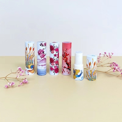 Round Paper Packaging Set Cardboard Tube Boxes Matt Lamination Stamping