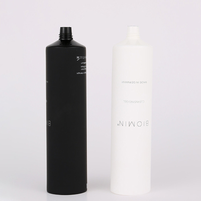 White Or Black Matte Soft Touch Cosmetic Plastic Tube For Face Wash Cream