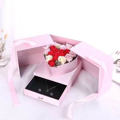 Small Business Flower Rigid Innovative Biodegradable Packaging Double Open Door