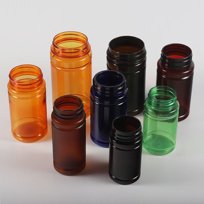 Pharmaceutical Packaging Tablet Medicine Bottle with Tamper-Proof Cap Label BPA Free Empty PetBrown Plastic Pill Bottle Seal