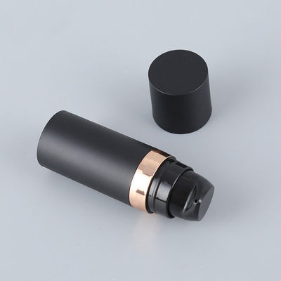 Full PP Airless Plastic Bottle 5ml 10ml 15ml 20ml 30ml 50ml Matte Black Airless Pump Bottle for Moisturizer and Serum