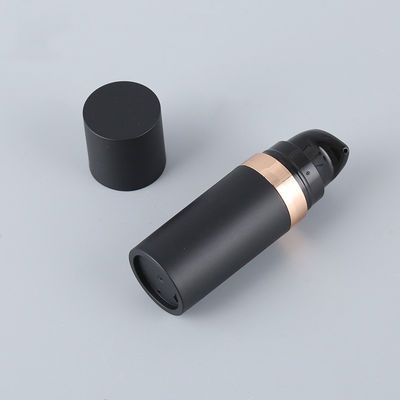 Full PP Airless Plastic Bottle 5ml 10ml 15ml 20ml 30ml 50ml Matte Black Airless Pump Bottle for Moisturizer and Serum